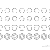 Cut out pizza toppings coloring pages. 1