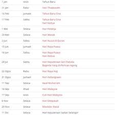 Berikut adalah kalender kuda malaysia tahun 2021. Kalendar Cuti Umum Selangor 2018