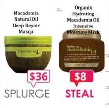 Dupe Macadamia Natural Oil Deep Repair Masqu Organix Hydrating Macadamia Oil Intensive Moisture Mask Hair Products Dupes Natural Hair Styles Hair Beauty