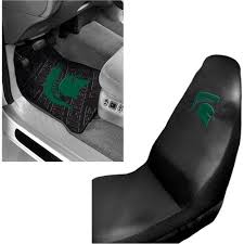 Michigan State 2 Pc Front Floor Mats And Michigan State Car Seat Cover Value Bundle Automotive Walmart Com Carseat Cover Car Seats Floor Mats