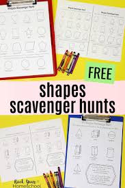 Free Shapes Scavenger Hunt Printables For Simple Math Fun Fun Math Simple Math Scavenger Hunt