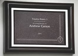 Losing Andrew: Trauma Room Dedication