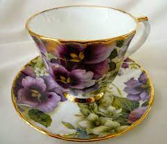 Olde England By Duchess Purple Pansy Floral Teacup Tea Cup Ebay Tea Cups Tea Cup Design Antique Tea Cups