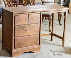Learn how to repurpose a desk into a gorgeous vanity with this helpful tutorial. How To Turn A Desk Into A Nightstand Domestically Speaking