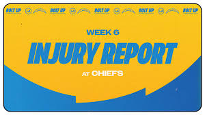 Los Angeles Chargers Kansas City Chiefs Injury Report Week 6 2026