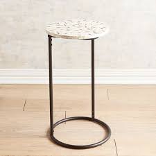 14 96 Dia X 25 98 H Floral Capiz Mosaic C Table Living Room Side Table C Table Modern Home Furniture