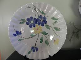 Blue Ridge Pottery Hand Painted Scalloped By Nickelplatedepot Hand Painted Pottery Blue Ridge