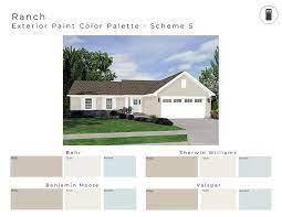 Exterior Paint Color Palette For Ranch