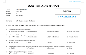 Pin Di Soal Tematik Kelas 3 Sd Tema 5 Cuaca Subtema 4 Kurikulum 2013 Cuaca Musim Dan Iklim Dan Kunci Jawaban