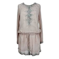 Antik Batik Short Dress Maxi Shirt Silk Leather Vintage Pink