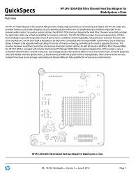 quickspecs hp lpe1205a 8gb fibre channel host bus adapter