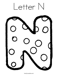 Similar to your number sheets where. Coloring Pages For Letter N Coloring Home