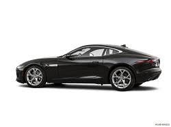Gloss black rollover protection bars. 2021 Jaguar F Type P300 Angled Side Exterior Profile Black