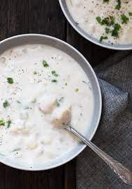 There are many different variations contained within these two categories. Thick And Creamy Seafood Chowder A Wonderful Way To Enjoy Seafood Use Whatever Seafood You Li Seafood Chowder Chowder Recipes Seafood Halibut Chowder Recipe