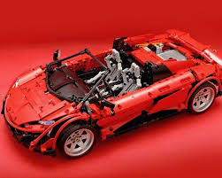 Who makes the mclaren sports car? Mclaren 675 Lt Spider Red Version Lego Technic Lego Speed Champions Lego