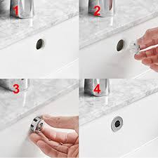 bathroom sink overflow hole cover/ring