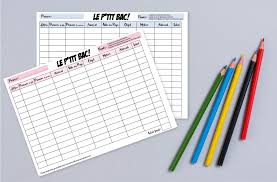 Jeu A Imprimer Le Petit Bac Allo Maman Dodo Jeux A Imprimer Jeux En Famille Jeux A Faire