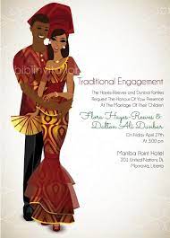 Fine Fine Love Liberian Traditional Wedding Invitation Zulu Wedding Traditional Wedding Invitations Wedding Ceremony Invitations