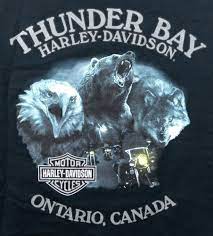 Thunder Bay Harley Davidson T Shirt L Black Ontario Canada Eagle Bear Wolf Harleyda Harley Davidson Merchandise Harley Davidson Images Harley Davidson Artwork