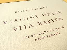 Check spelling or type a new query. Visioni Della Vita Rapita Davide Rondoni Fine Press Book Set By Hand