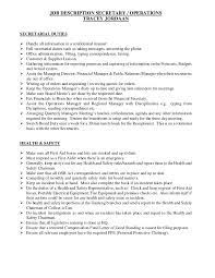 You can post this template on job boards to attract prospect applicants. Job Description Operations Secretary 27 02 2015