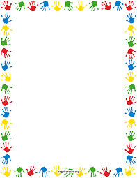 We currently offer 22 websites featuring award certificates, borders gift tags, photo booth props, and other printables. Handprint Border Watermarked Jpg 2550 3300 Clip Art Borders Page Borders Borders For Paper