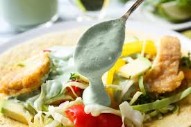 These fish tacos are the best! Tempura Fish Tacos With Serrano Avocado Sauce Creamy Coleslaw Is What S For Dinner Tonight Seafood 30seconds Food