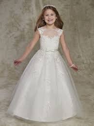 Beaded Ivory Lace Tulle Flower Floor Length Flower Girl Dress Flower Girl Dress Lace Ivory Flower Girl Dresses Beaded Flower Girl Dress