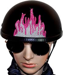 Motorcycle Helmet Decal Flames