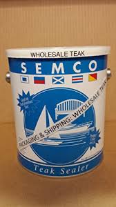 Wholesaleteak Semco Teak Sealer 1 Gallon Natural Sealant