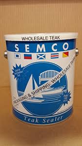 wholesaleteak semco teak sealer 1 gallon natural sealant