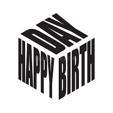Black And White Vector Sticker Happy Birthday Black And White Simple Text Slogan T Shirt Graphic Phrases Vecto Ad Slogan Text In 2020 Happy Birthday Black Print Greeting Cards Happy Birthday