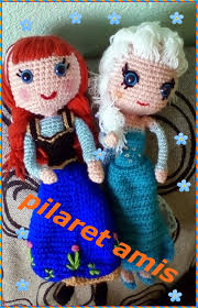 pilaret amis princesa ana de frozen amigurumi oyuncak bebek sevimli tig isi krose