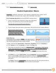 While moving from deep wave production and ripple tank multiple choice questions (mcq), wave production and ripple o level physics mcqs: Waves Gizmo Worksheet Answer Key Activity B