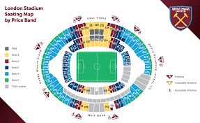 36 hand picked west ham stadium seating chart