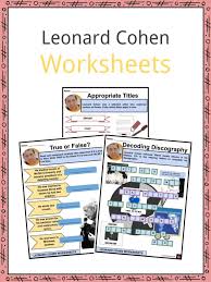 Explore the best of rock music by decades, styles, or occasions with these curated lists and roundups. Leonard Cohen Facts Worksheets Early Life Education For Kids