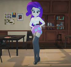 3008073 - safe, artist:suiteandelite, rarity, human, equestria girls, 3d,  3d model, adorasexy, art class, beautiful, bedroom eyes, belt, blouse, blue  eyes, blue eyeshadow, breasts, busty rarity, clothes, colored pupils, cute,  ear piercing,