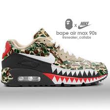 Bape Air Max 90 Via Sneaker Collabs Cus Bape Bapehead Sneakerhead Finditstyleit Getitnow Streetstyle Camo Legit Sneakers Nike Hype Shoes Nike Air Shoes