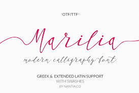 Fonts that support the french language. Script Font Calligraphy Marilia Pro 59200 Calligraphy Font Bundles