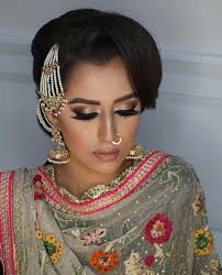 Absolutely Gorgeous Hair Makeup Styling By Bluerose Artistry Jewelry By India Trend Indian Bridal Makeup Bridal Makeup Fashion Makeup