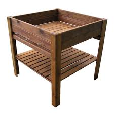 carre potager sur pied en bois gifi 506453x carre potager bois potager sur pied potager