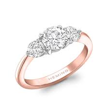 Marlowe Collection Three Stone Diamond Ring The Marlowe Is A Quintessential Class Three Stone Engagement Rings Trilogy Engagement Ring Emerald Wedding Rings