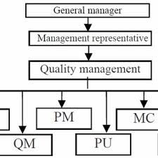 Organizational Structure Chart Of Quality Management