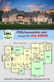 Tuscan Style House Plan 51982 With 3 Bed 3 Bath 3 Car Garage Floor Plans Ranch Open Floor House Plans House Plans Open concept floor plans, house plans & layouts.