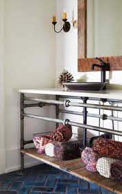 It adds industrial charm to a home, retail space or office. 45 Trendy And Chic Industrial Bathroom Vanity Ideas Digsdigs