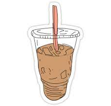 Iced Coffee Stickers By Feliciasdesigns Redbubble Coffee Stickers Coffee Cartoon Drink Stickers