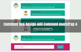 Conditional comments are only recognised by internet explorer version 5. Comment Box Design With Add Comment Usign Bootstrap 4