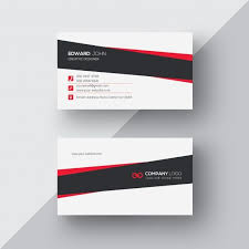Black And Red Business Cards Template Download White Business Card With Black And Red Details For Free Free Business Card Templates Business Card Template Psd Printing Business Cards