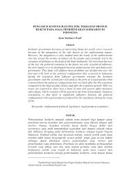 Pdf Pengaruh Konfigurasi Politik Terhadap Produk Hukum Pada Masa Pemerintahan Soeharto Di Indonesia