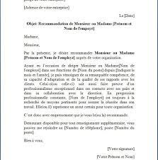 Un exemple de lettre de recommandation. Modele De Lettre De Recommandation Docutexte